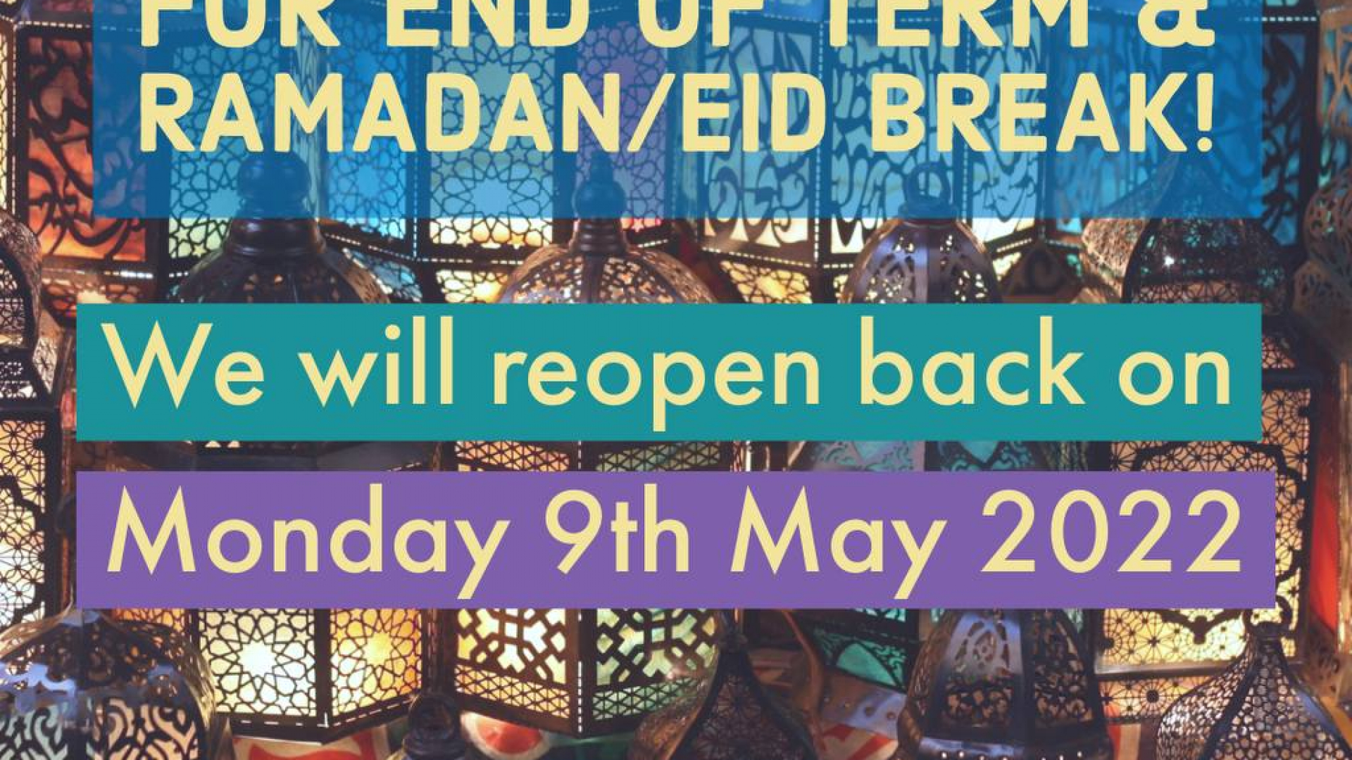Tuition Club Closed for End of Term & Ramadhan!
